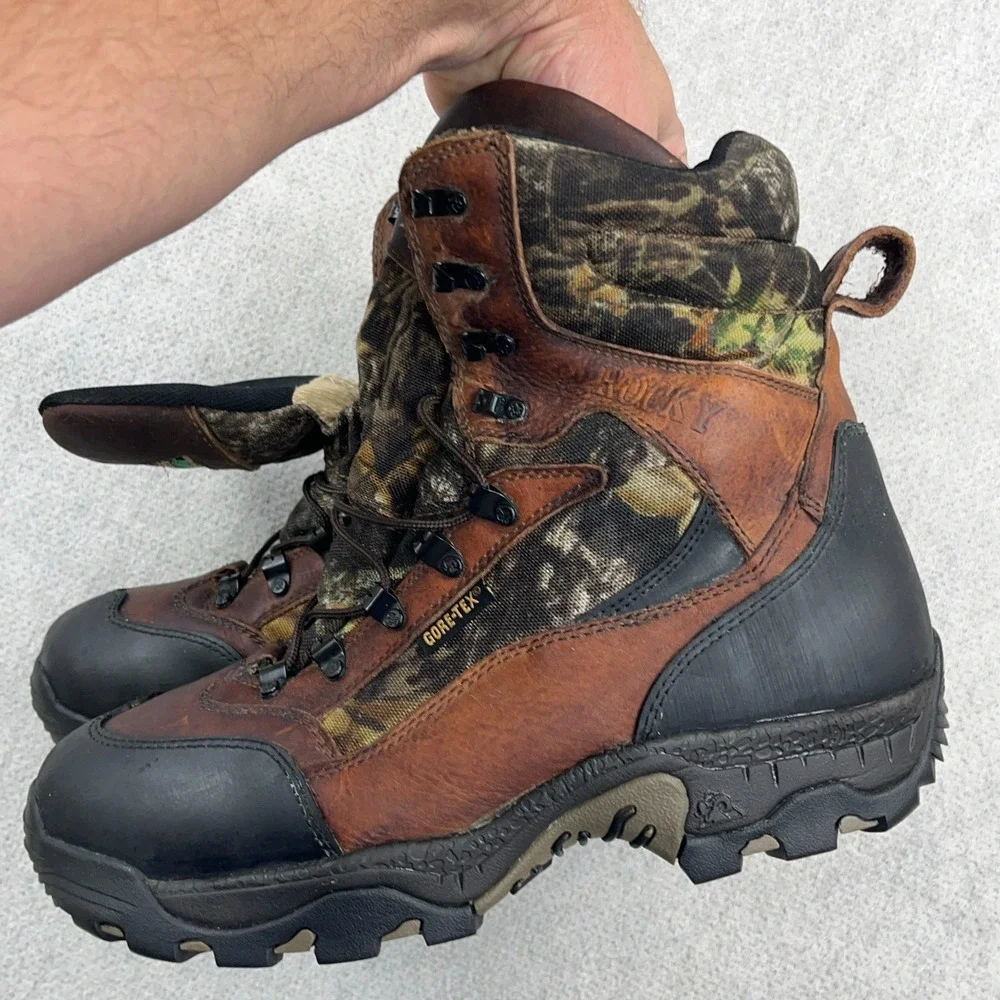 Rocky 800 Grams Gore-Tex Camo Boots Mens Size 12 Insulated Thinsulate